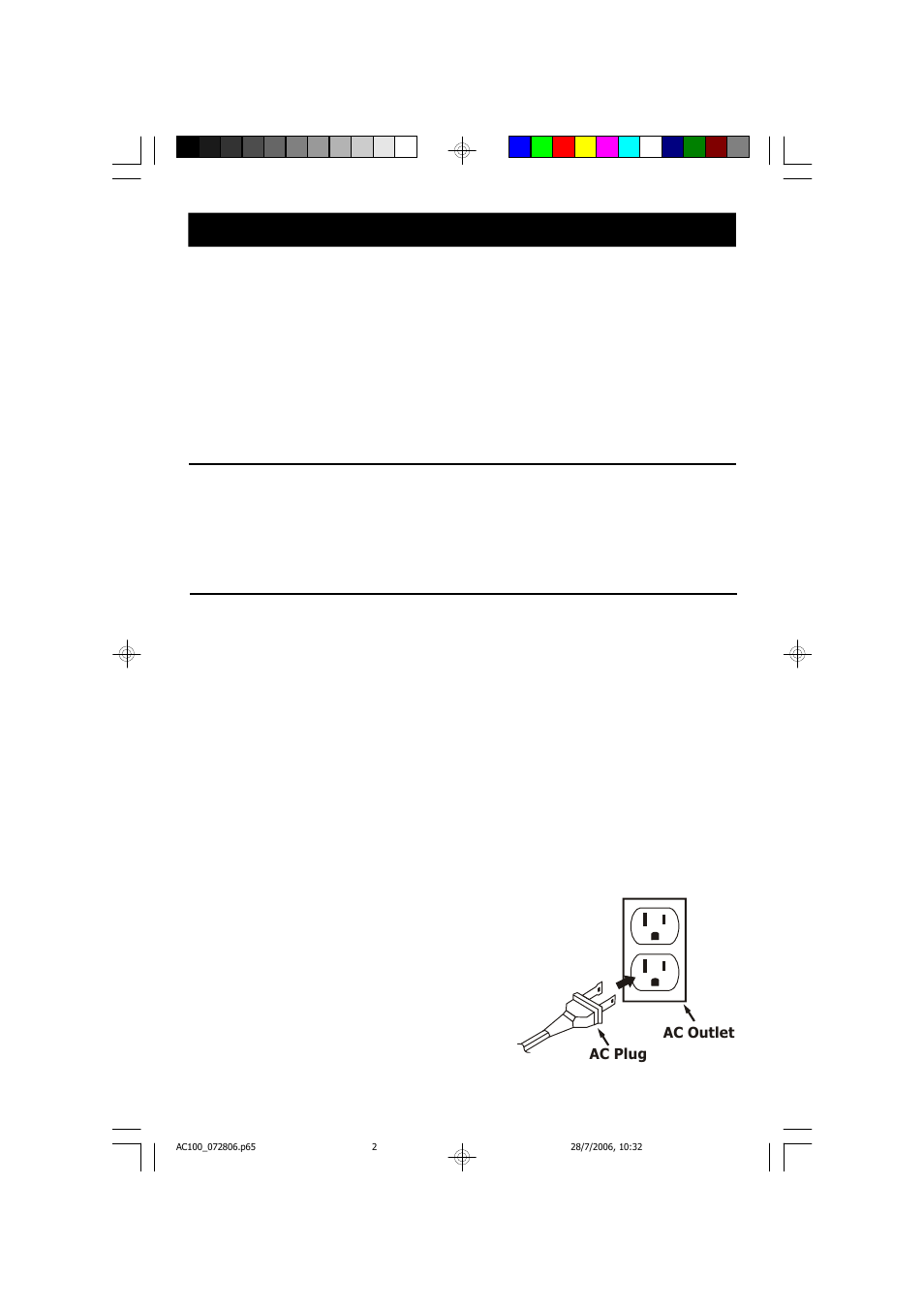 Power source | Emerson Radio AC100 User Manual | Page 3 / 16