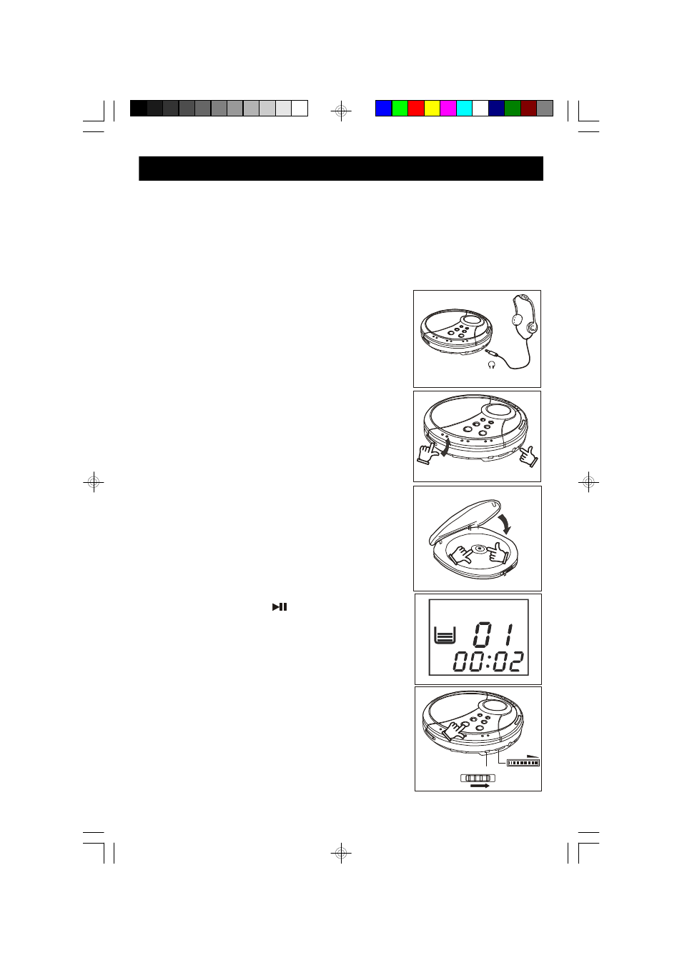 Operating instructions, Normal playback | Emerson Radio HD7098 User Manual | Page 8 / 18