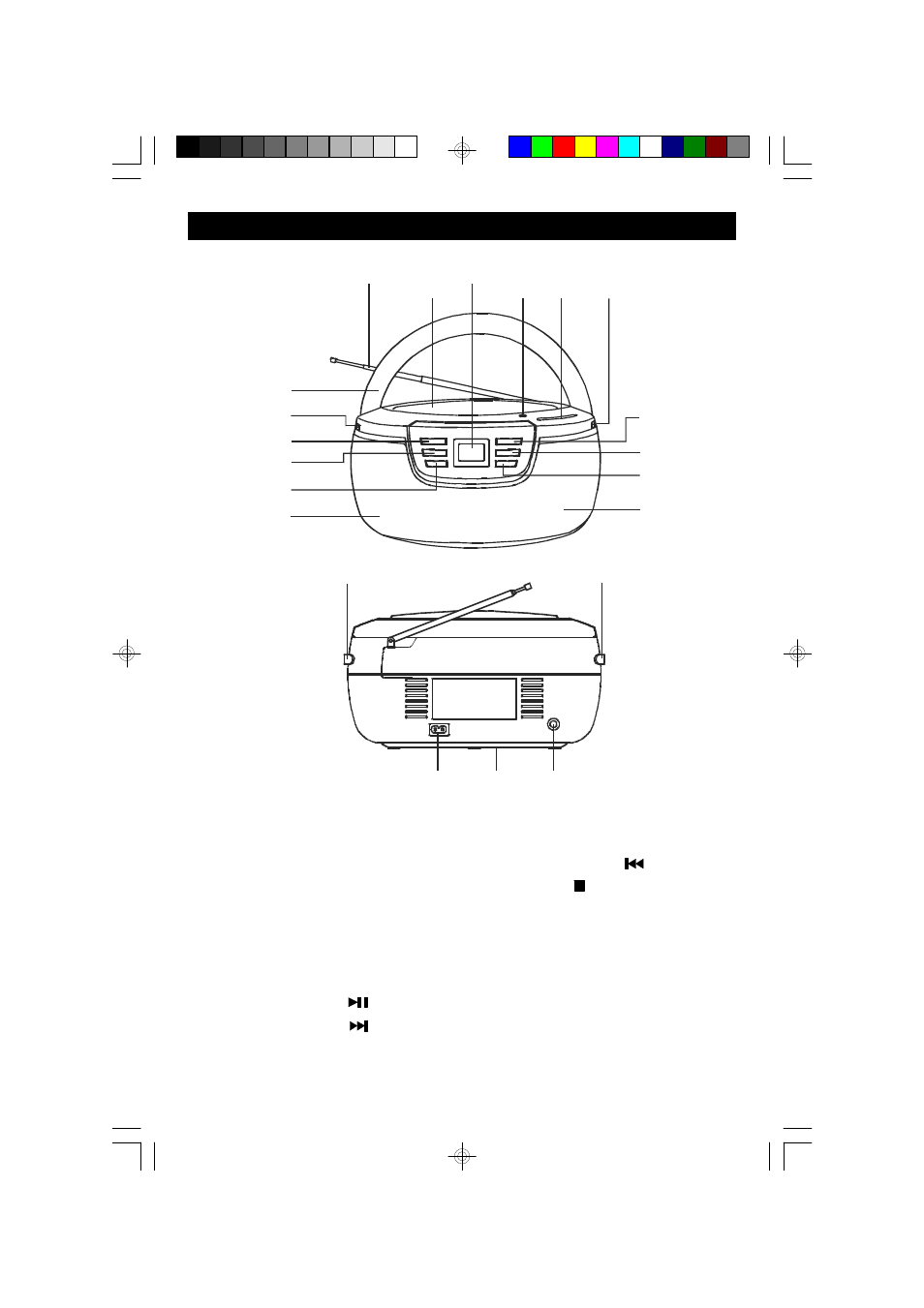 Location of controls and indicators | Emerson Radio PD5201 User Manual | Page 8 / 18