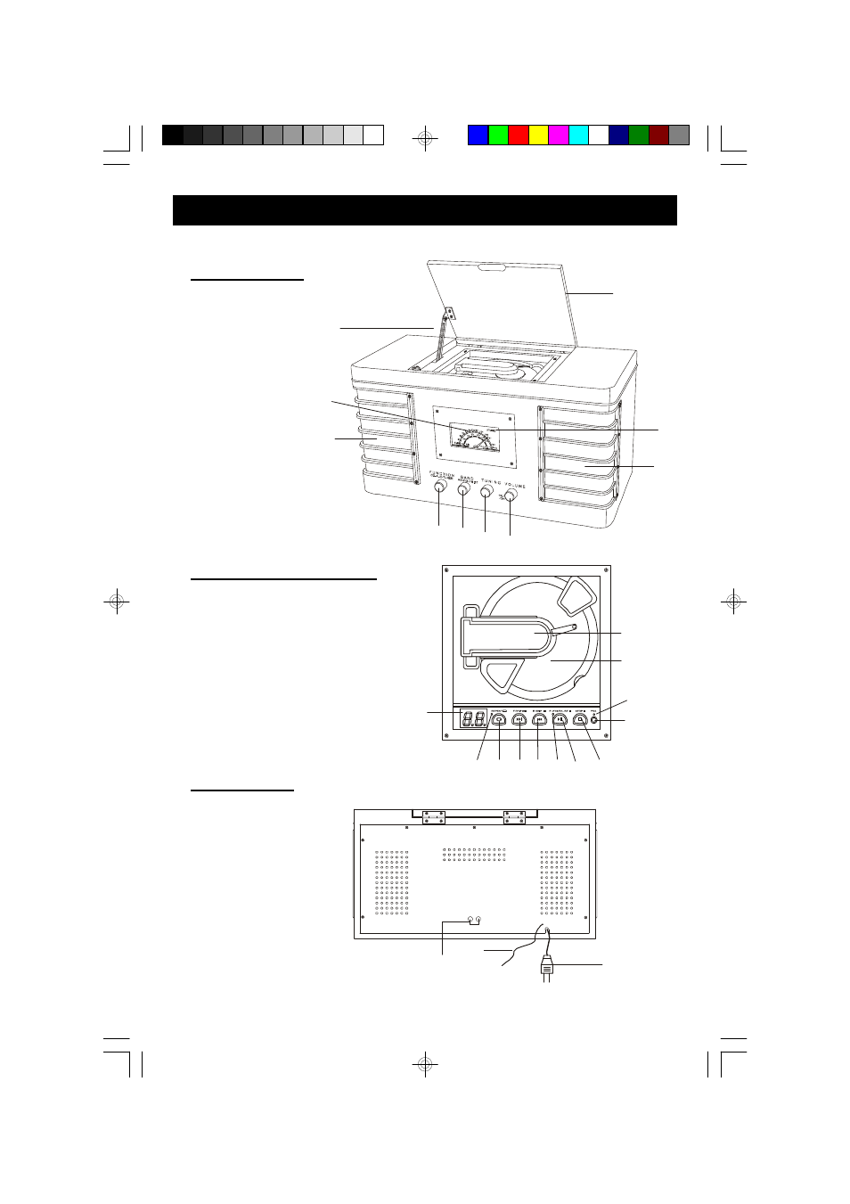 Location of controls and indicators | Emerson Radio NR53 User Manual | Page 7 / 17