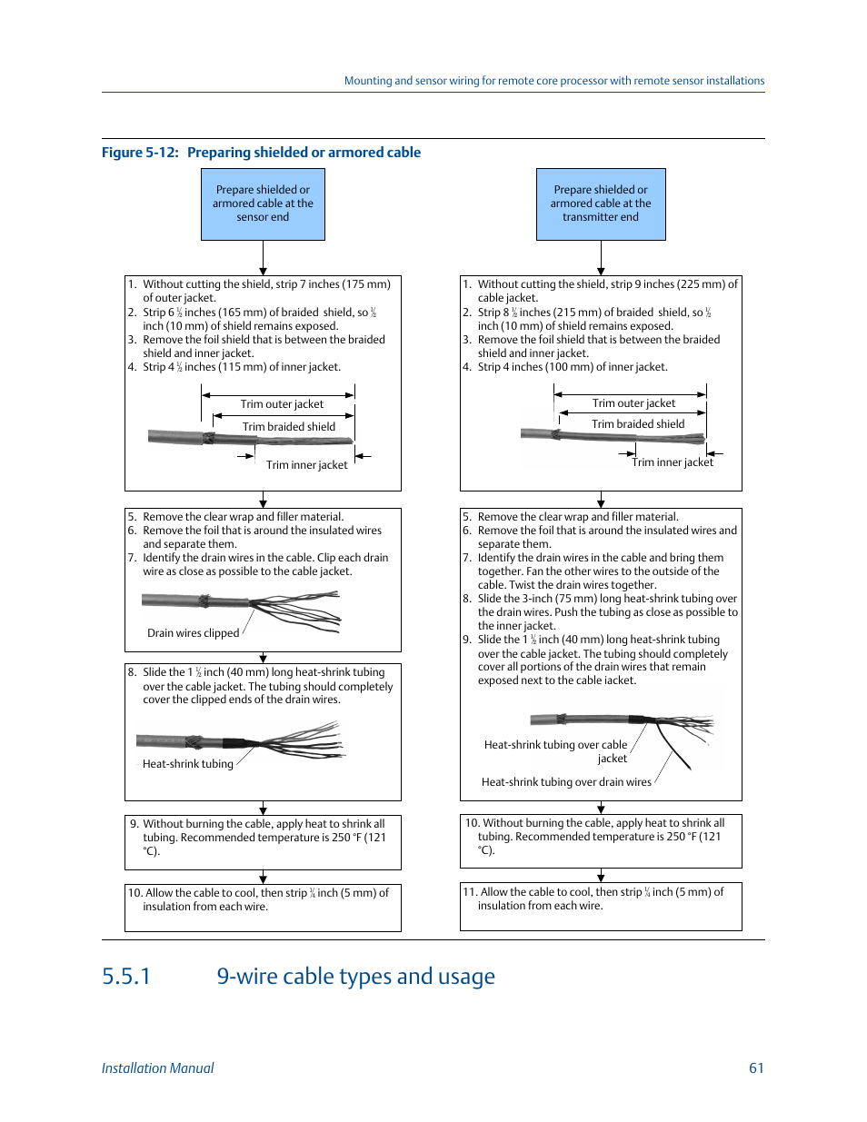 Wire cable types and usage, 1 9-wire cable types and usage | Emerson MICRO MOTION 1700 User Manual | Page 65 / 124