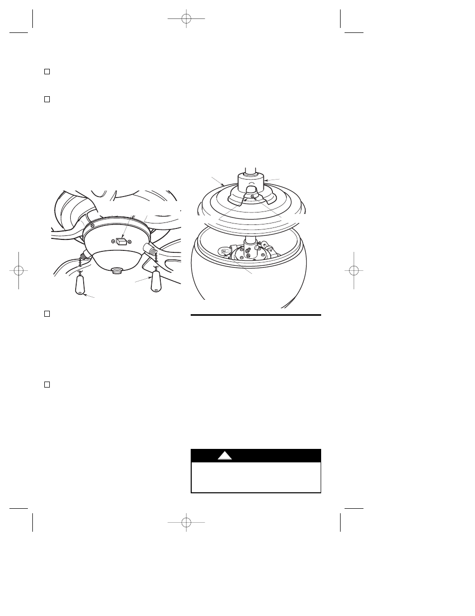 Warning | Emerson CF680ORB00 User Manual | Page 13 / 20