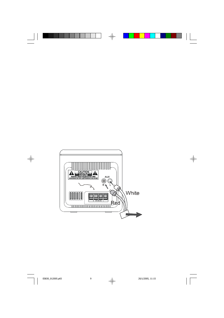 Auxiliary input jacks | Emerson Radio ES830 User Manual | Page 10 / 34