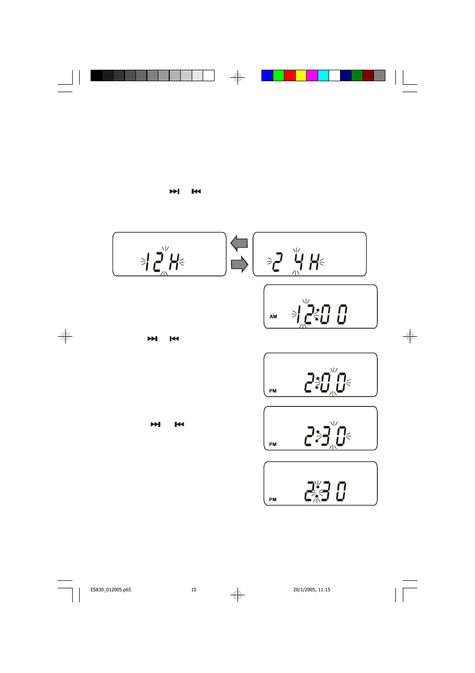 Setting the clock | Emerson Radio ES830 User Manual | Page 16 / 34