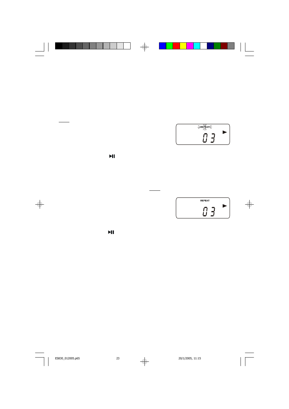 Repeat playback | Emerson Radio ES830 User Manual | Page 24 / 34