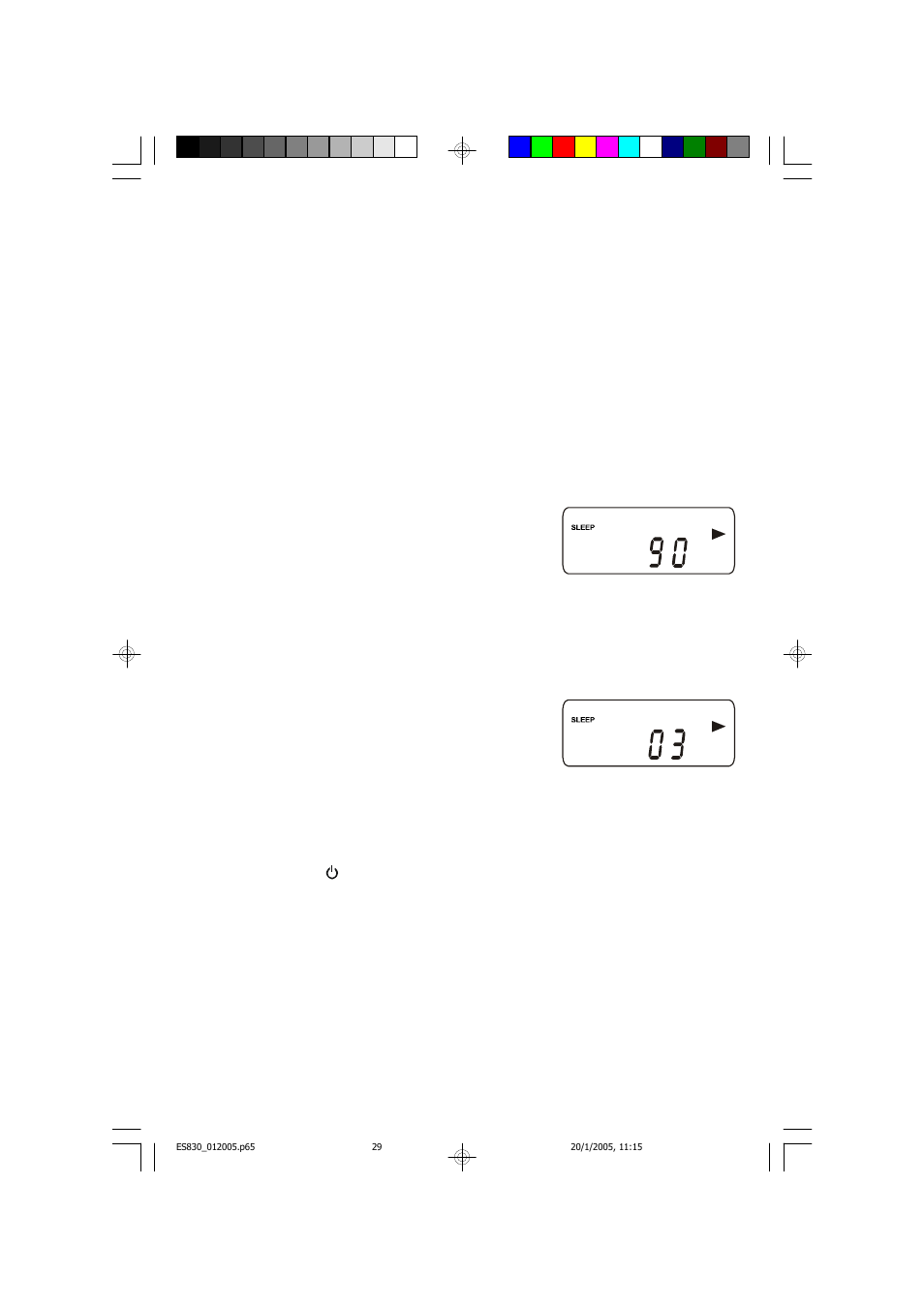 Sleep timer | Emerson Radio ES830 User Manual | Page 30 / 34