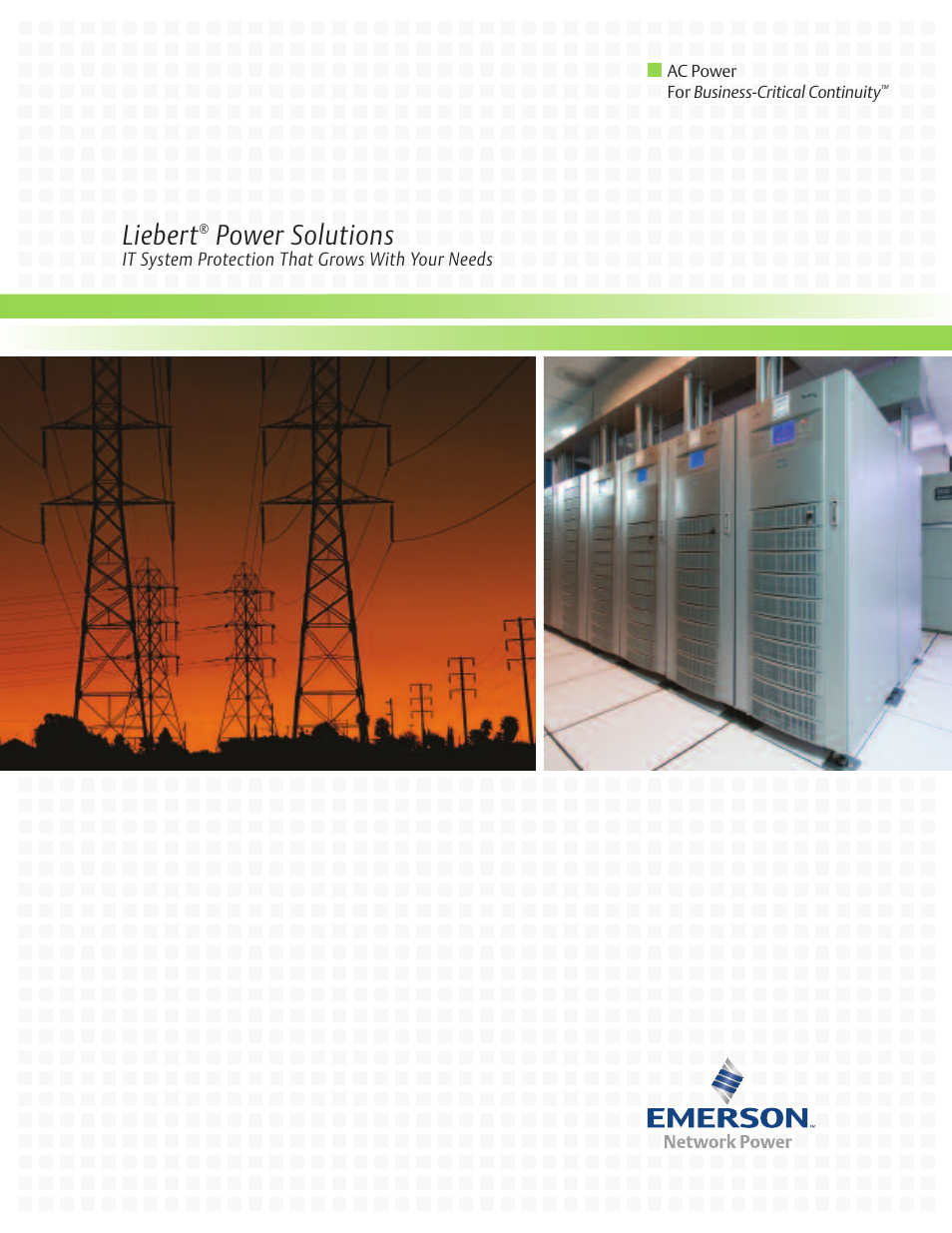 Emerson Liebert Power Solutions User Manual | 44 pages