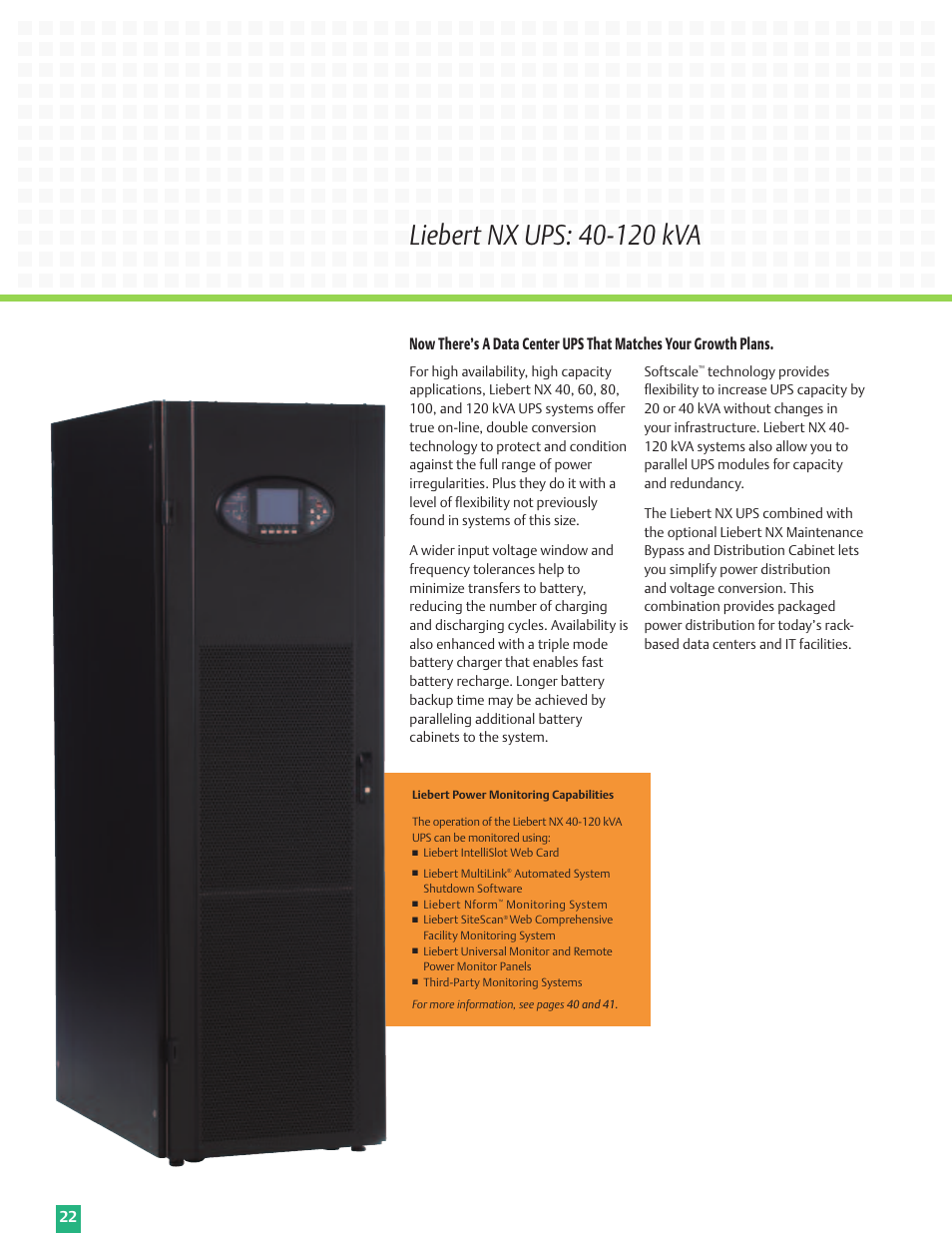 Emerson Liebert Power Solutions User Manual | Page 22 / 44