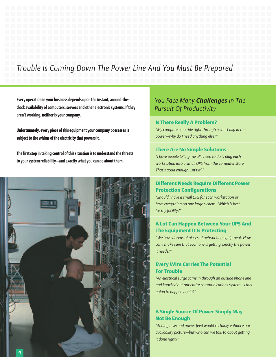 Emerson Liebert Power Solutions User Manual | Page 4 / 44