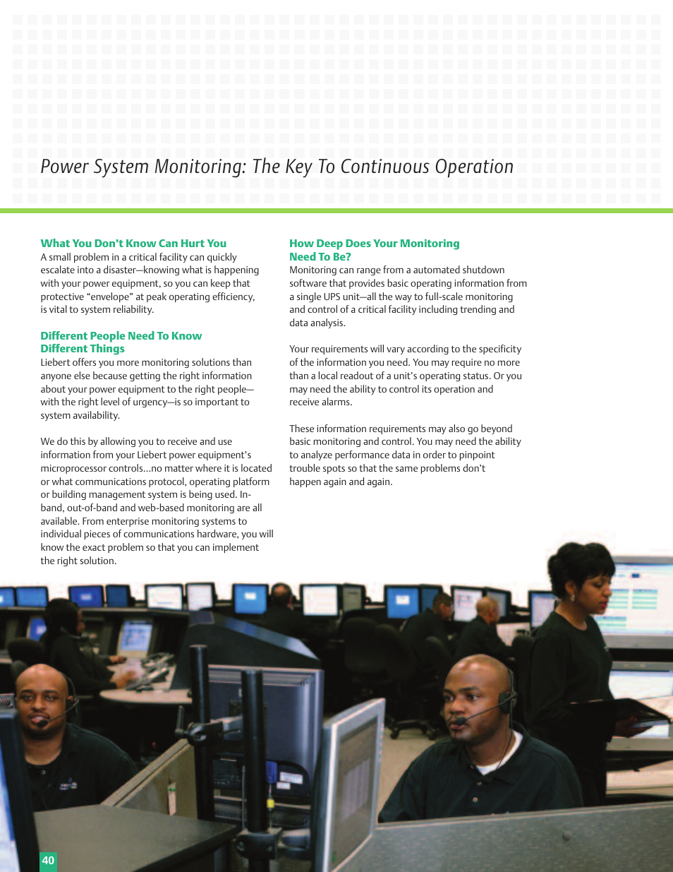 Emerson Liebert Power Solutions User Manual | Page 40 / 44