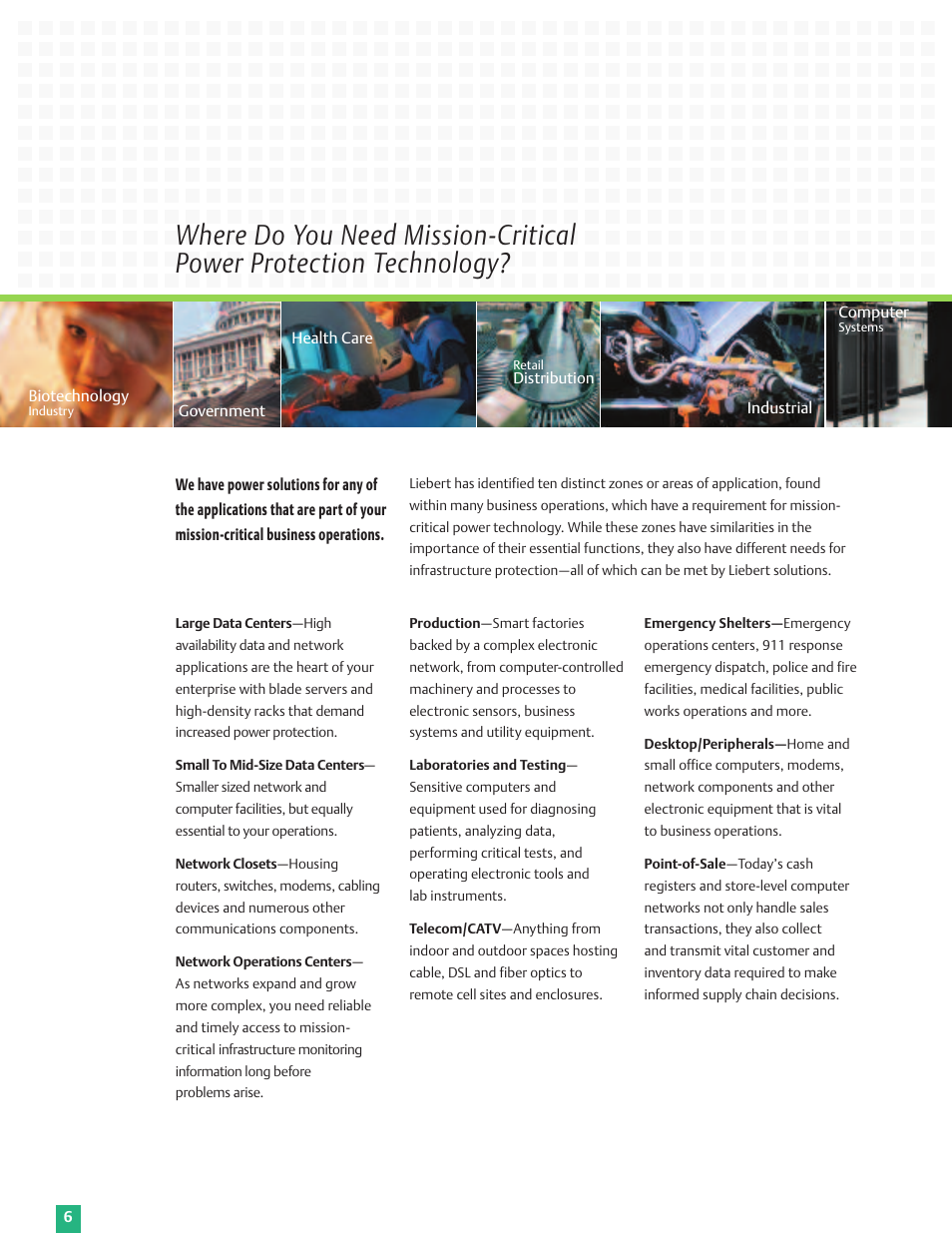 Emerson Liebert Power Solutions User Manual | Page 6 / 44