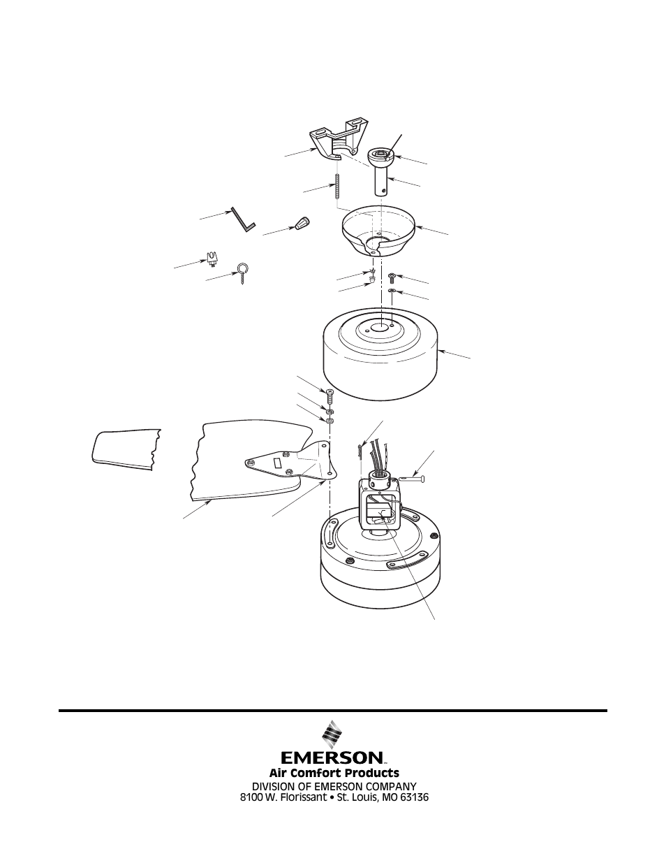 Repair parts | Emerson HF1160WW 00 User Manual | Page 8 / 8