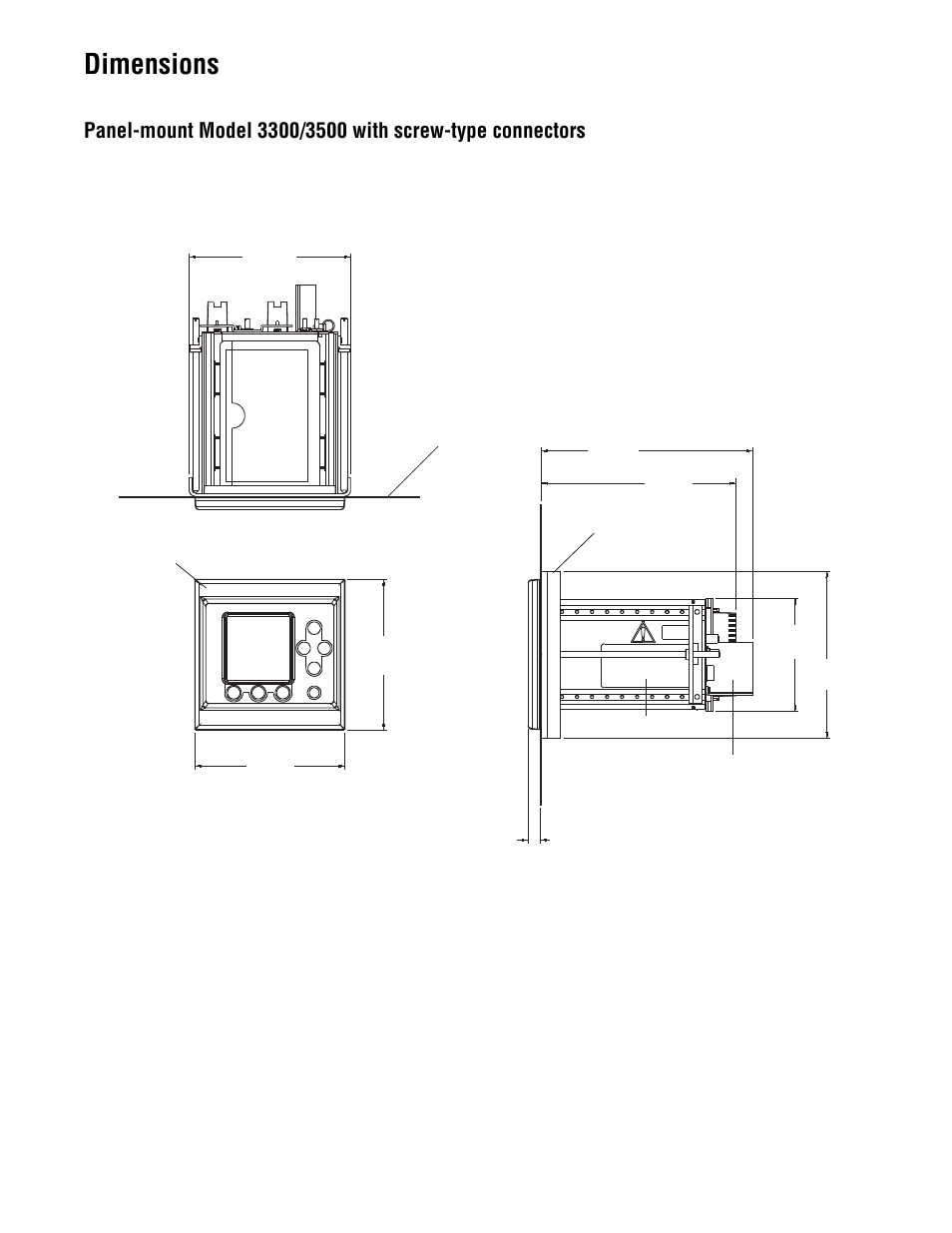 Dimensions, Continued | Emerson Transmitters and Discrete Controllers Series 3000 User Manual | Page 13 / 28