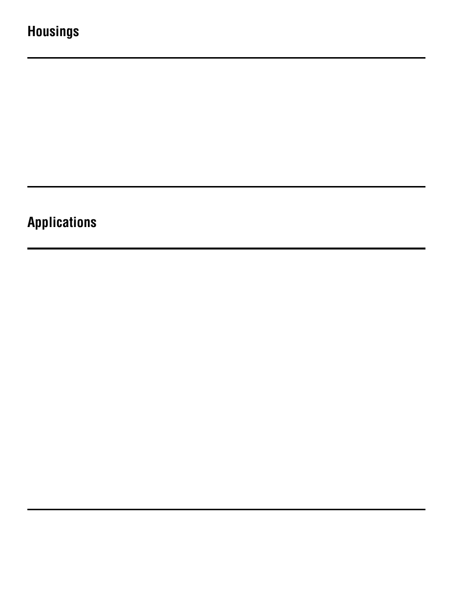 Housings, Applications, Housings applications | Emerson Transmitters and Discrete Controllers Series 3000 User Manual | Page 4 / 28
