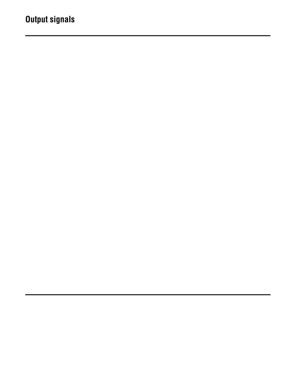 Output signals continued, Output signals | Emerson Transmitters and Discrete Controllers Series 3000 User Manual | Page 7 / 28