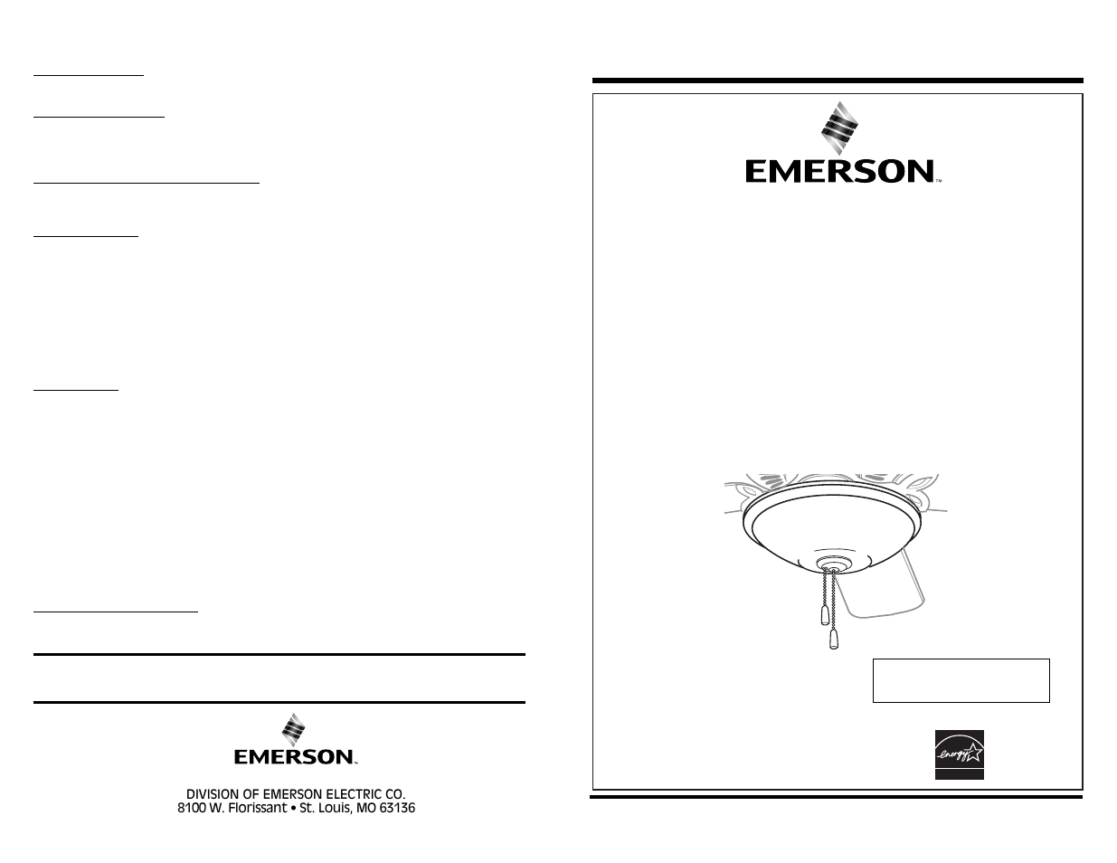 Emerson LK59FOM User Manual | 4 pages