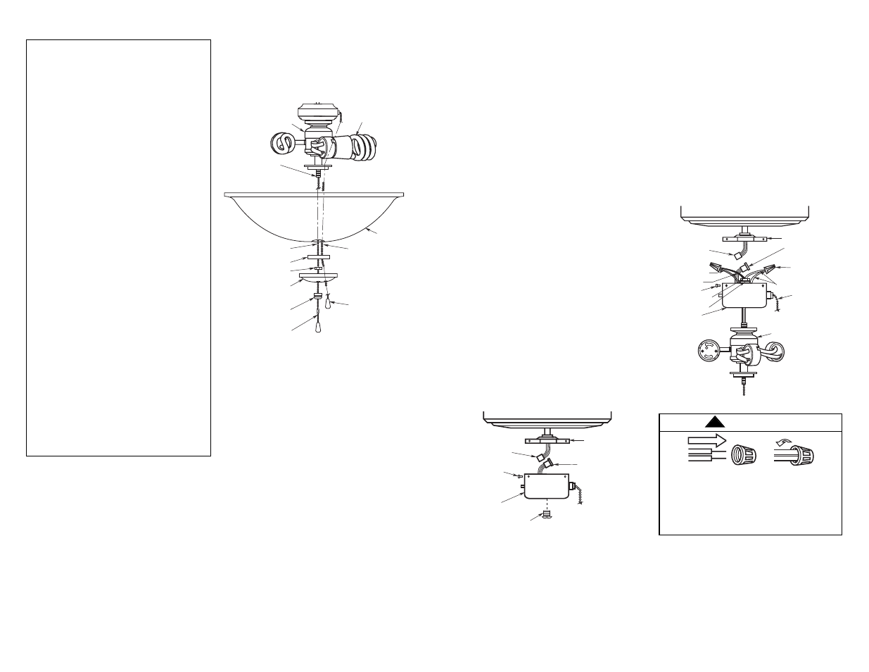 Replacement of the fluorescent bulbs, Warning | Emerson LK59FOM User Manual | Page 3 / 4