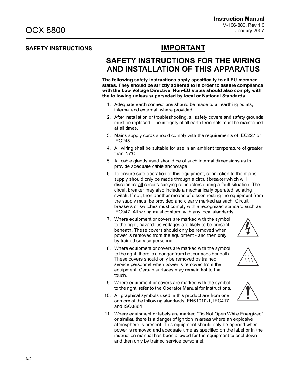 Ocx 8800 | Emerson ROSEMOUNT OCX 8800 User Manual | Page 122 / 164