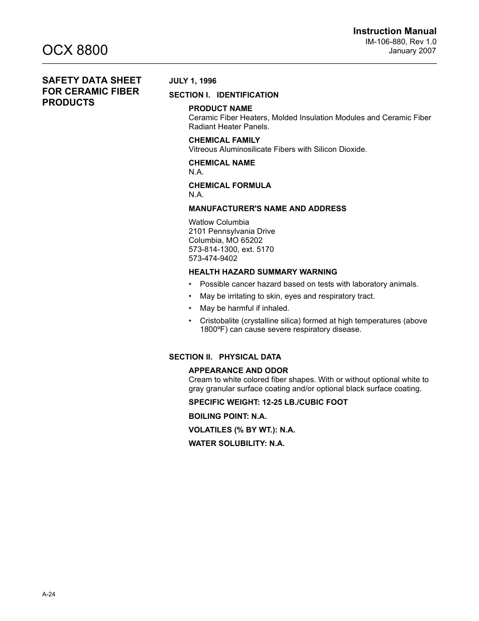 Ocx 8800 | Emerson ROSEMOUNT OCX 8800 User Manual | Page 144 / 164