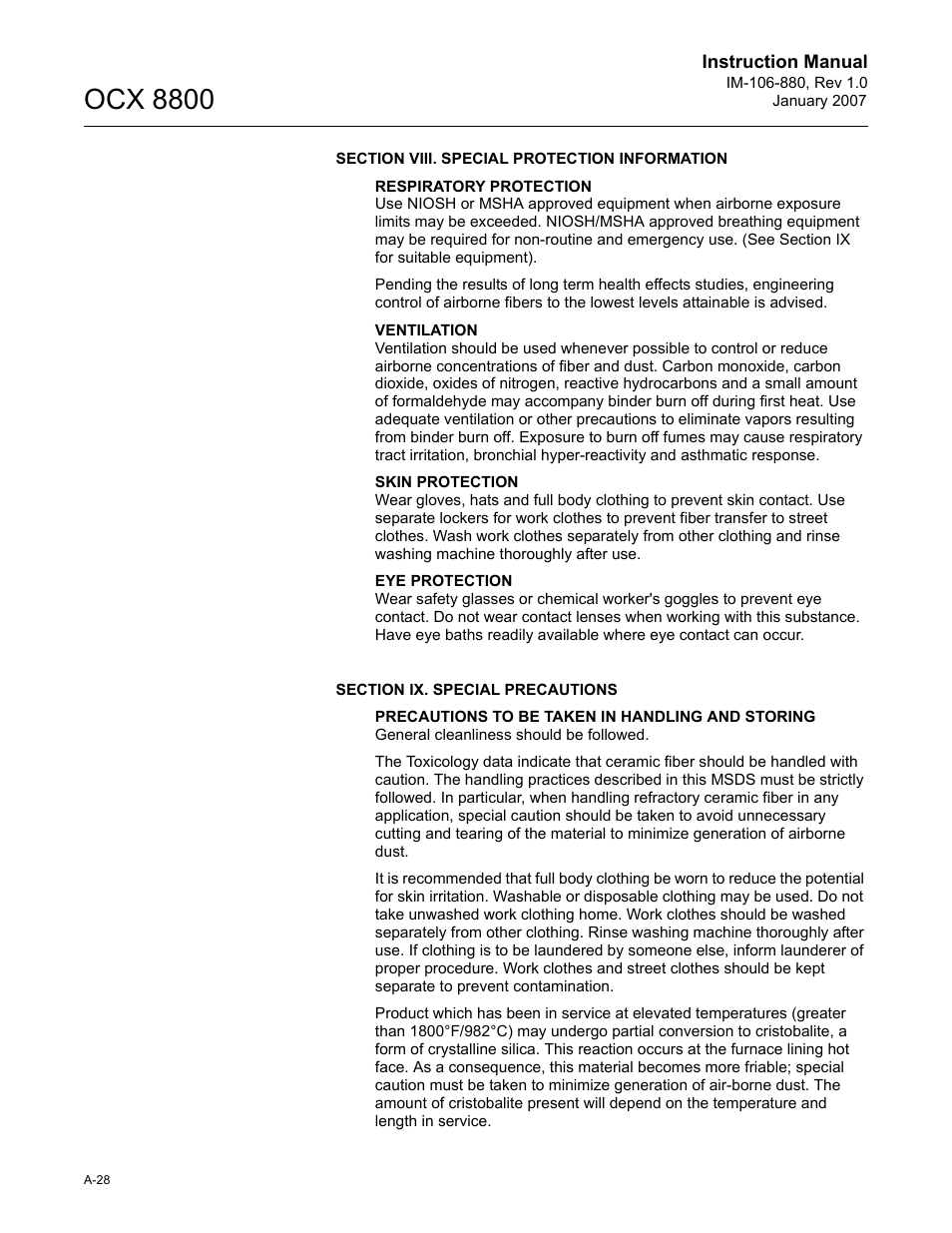Ocx 8800 | Emerson ROSEMOUNT OCX 8800 User Manual | Page 148 / 164