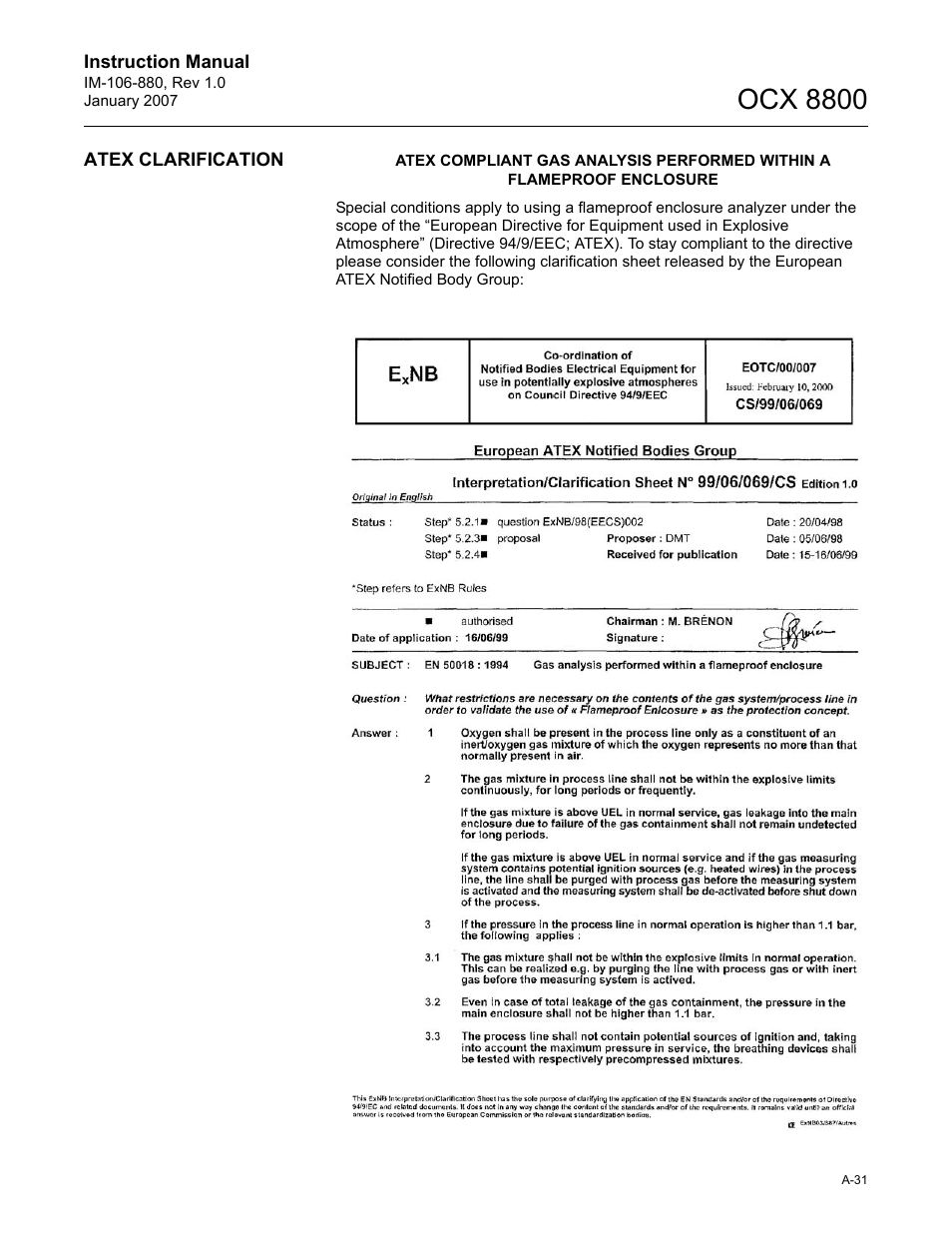 Ocx 8800 | Emerson ROSEMOUNT OCX 8800 User Manual | Page 151 / 164