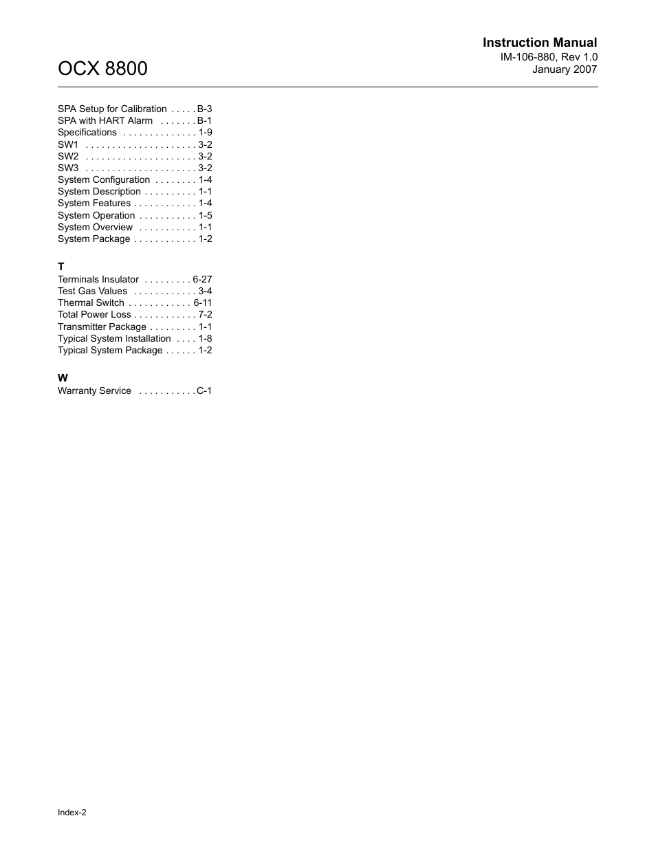 Ocx 8800 | Emerson ROSEMOUNT OCX 8800 User Manual | Page 162 / 164