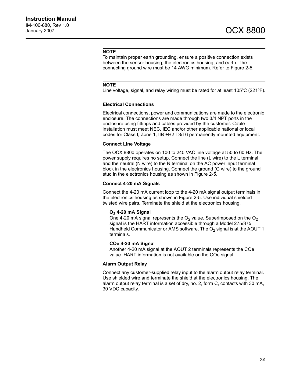 Ocx 8800 | Emerson ROSEMOUNT OCX 8800 User Manual | Page 29 / 164