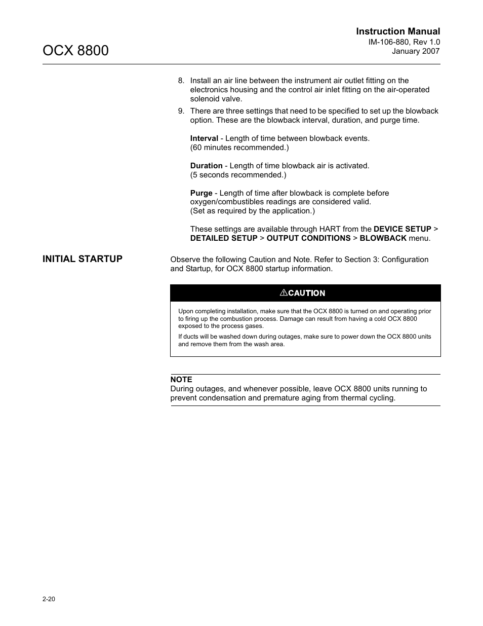 Ocx 8800 | Emerson ROSEMOUNT OCX 8800 User Manual | Page 40 / 164