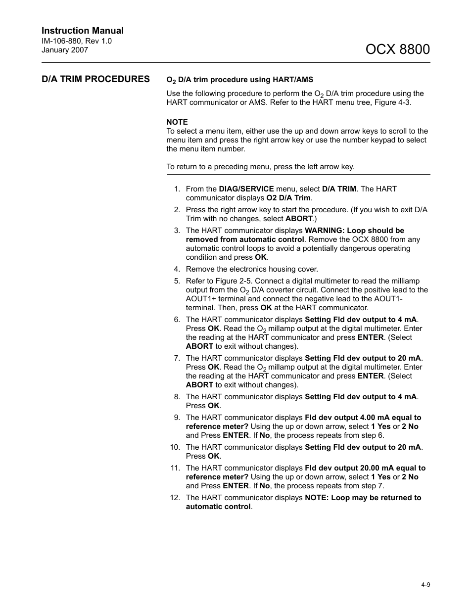 Ocx 8800 | Emerson ROSEMOUNT OCX 8800 User Manual | Page 53 / 164