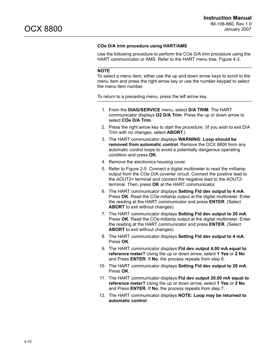 Ocx 8800 | Emerson ROSEMOUNT OCX 8800 User Manual | Page 54 / 164
