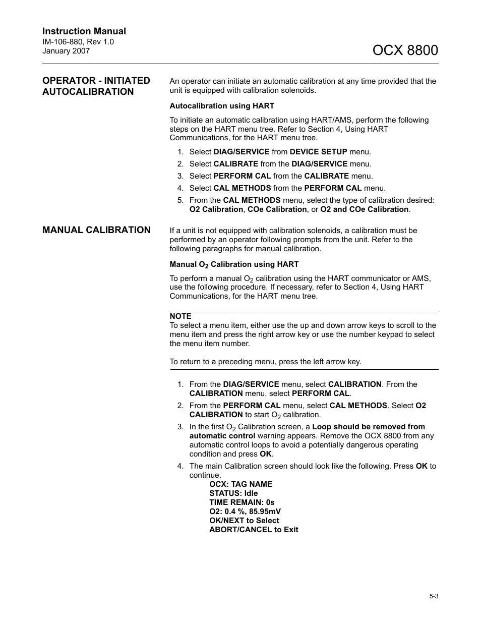 Ocx 8800 | Emerson ROSEMOUNT OCX 8800 User Manual | Page 57 / 164