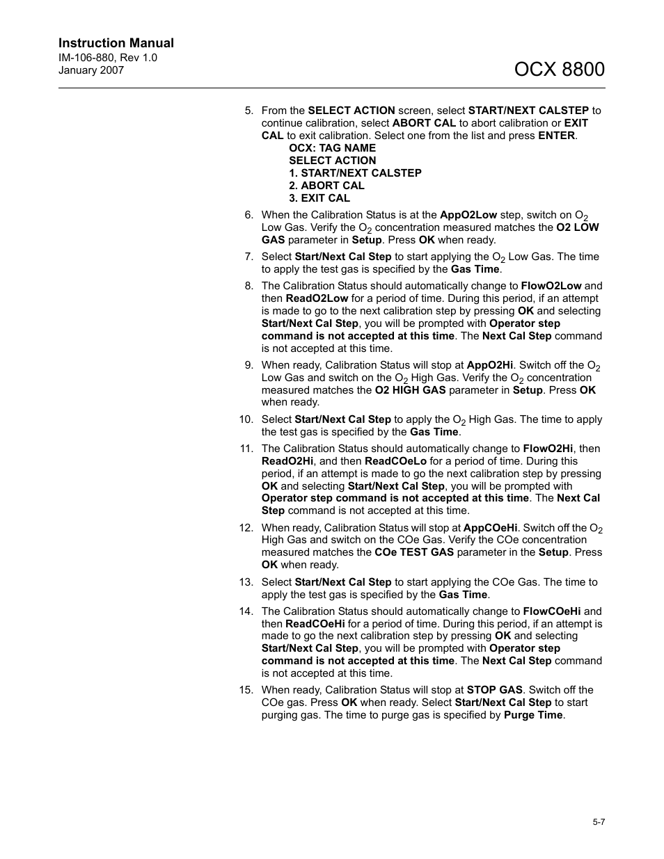 Ocx 8800 | Emerson ROSEMOUNT OCX 8800 User Manual | Page 61 / 164