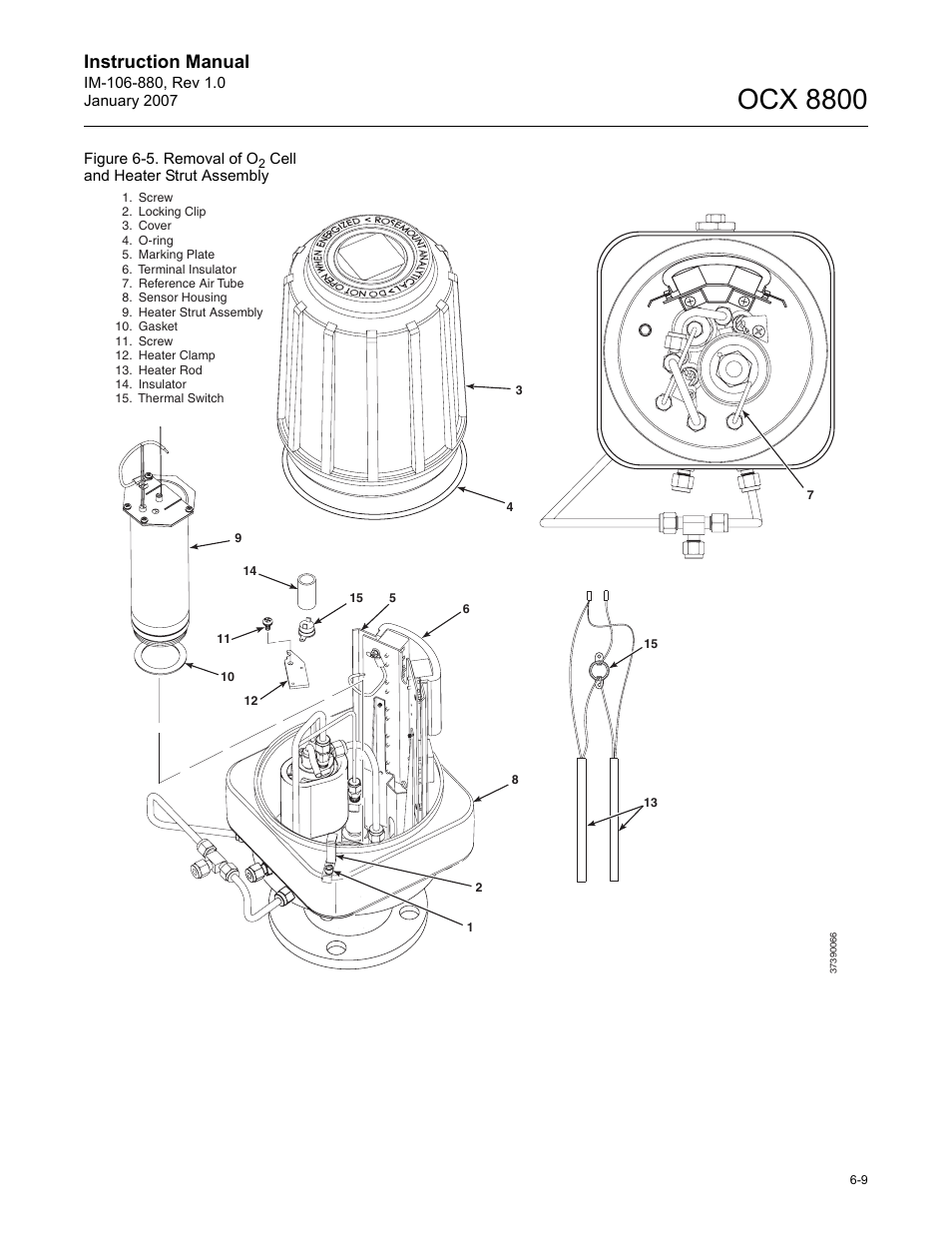 Ocx 8800, Instruction manual | Emerson ROSEMOUNT OCX 8800 User Manual | Page 71 / 164
