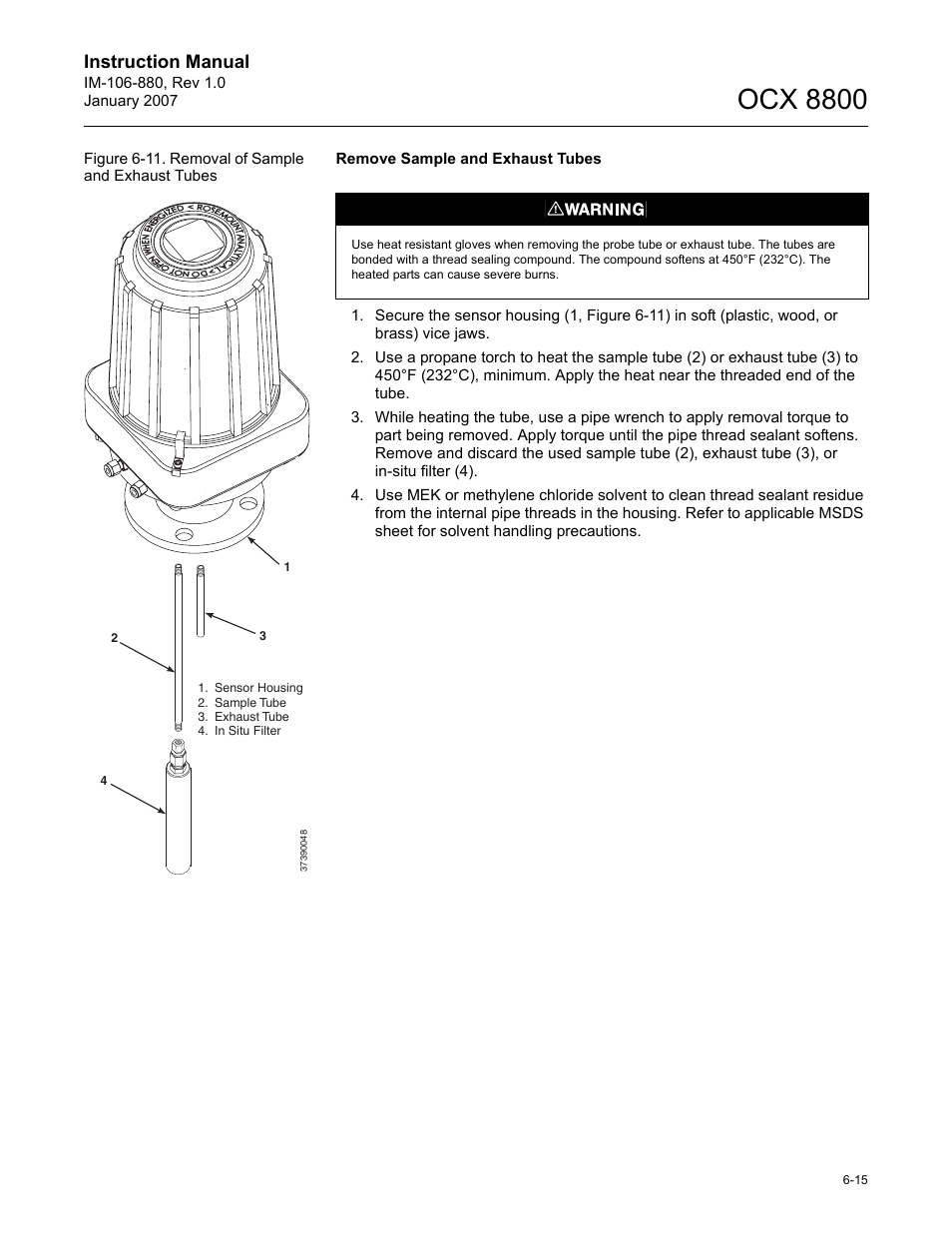 Ocx 8800, Instruction manual | Emerson ROSEMOUNT OCX 8800 User Manual | Page 77 / 164
