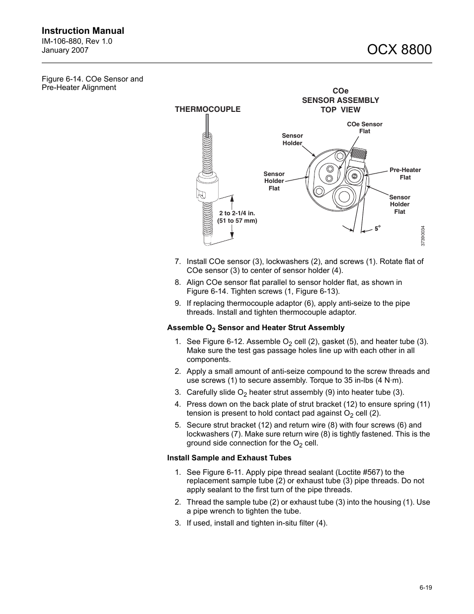 Ocx 8800, Instruction manual | Emerson ROSEMOUNT OCX 8800 User Manual | Page 81 / 164