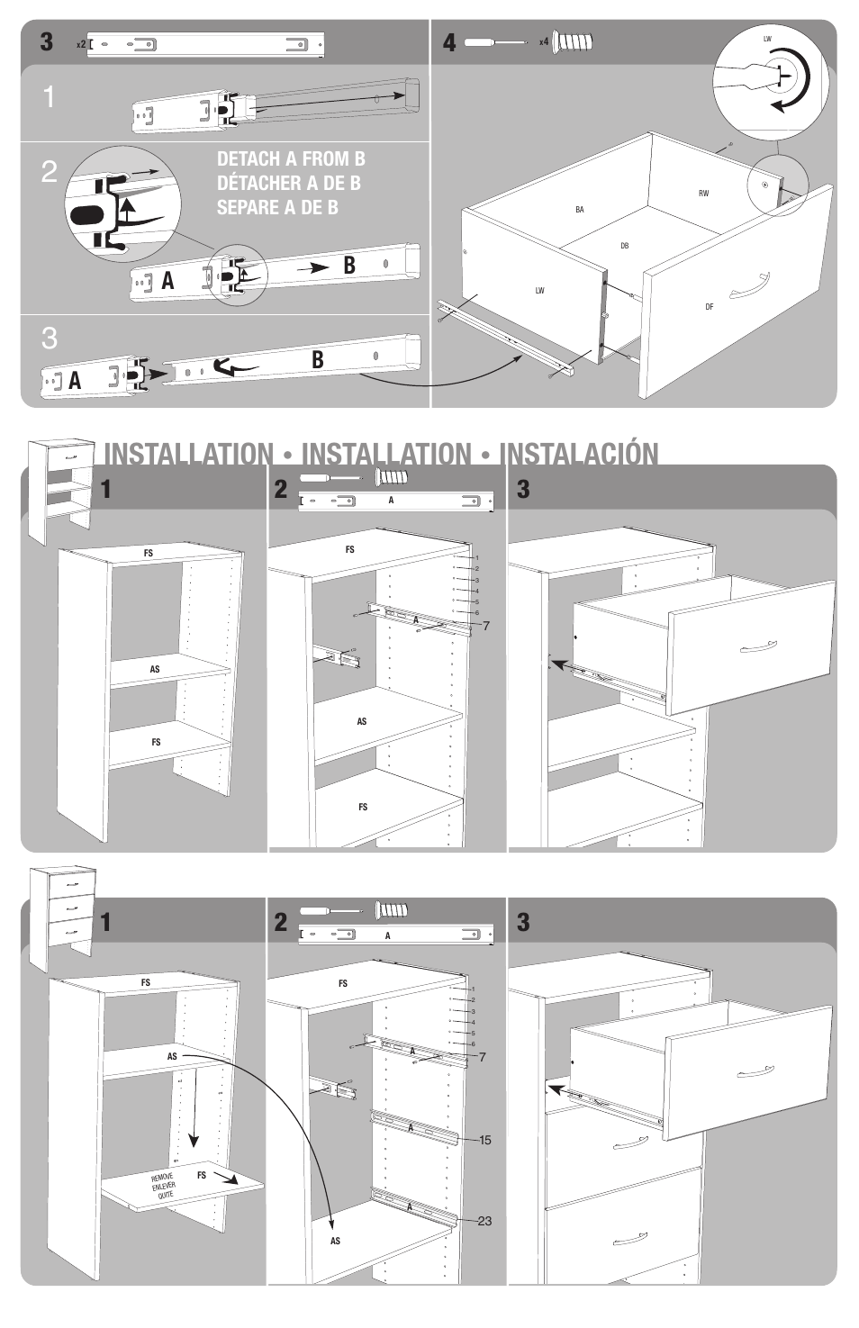 Emerson StackaShelf S25RPDW10 User Manual | Page 2 / 2