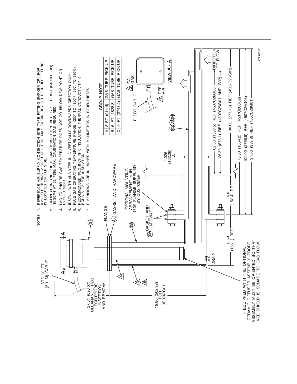 World class 3000, Instruction bulletin, A- a | Figure a-15. bypass probe option (sheet 1 of 3) | Emerson ROSEMOUNT 3000 User Manual | Page 109 / 184