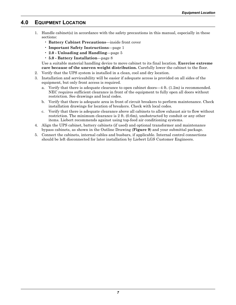 0 equipment location, Quipment, Ocation | Emerson Series 610 User Manual | Page 11 / 52