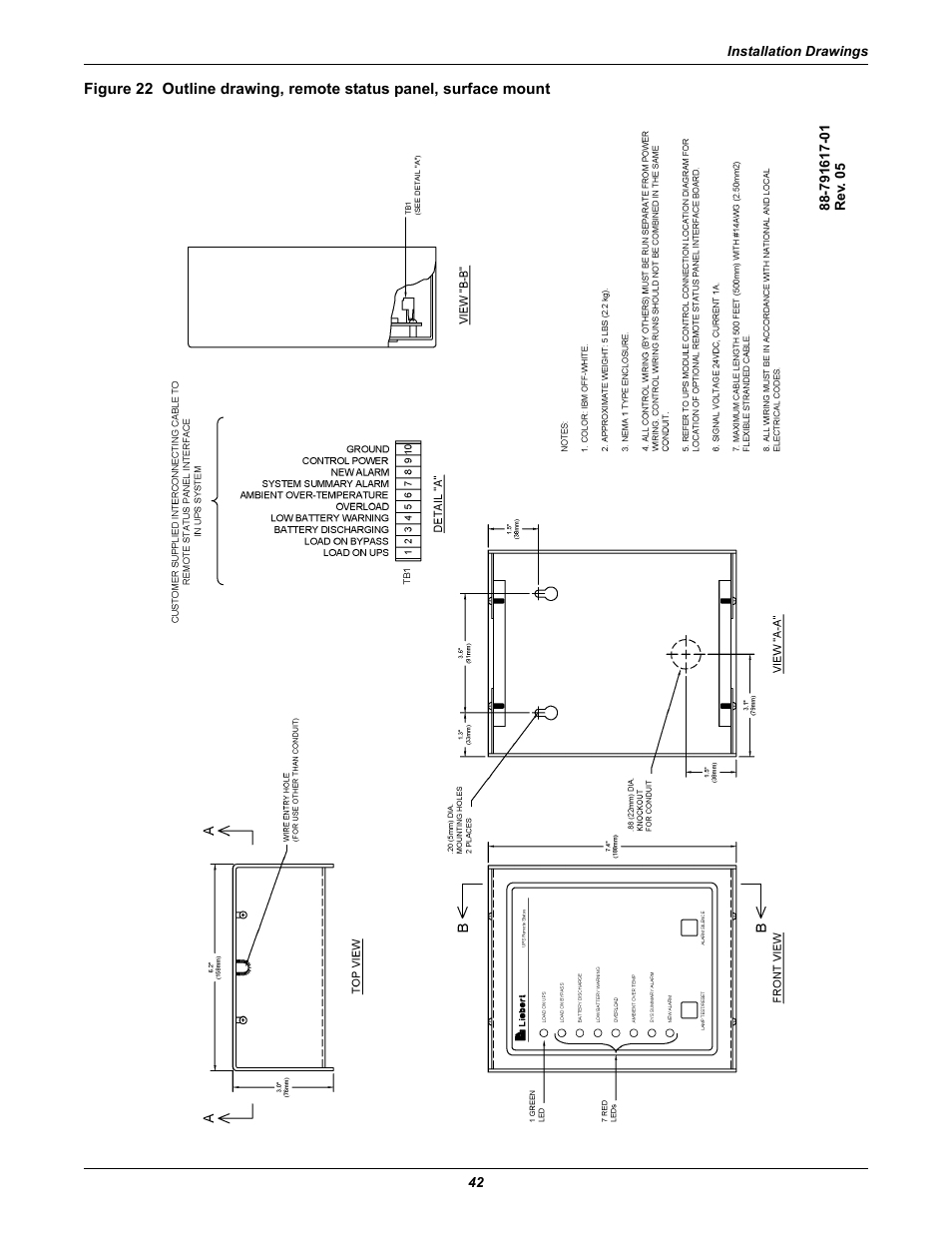 Through 22, D 22 | Emerson Series 610 User Manual | Page 46 / 52