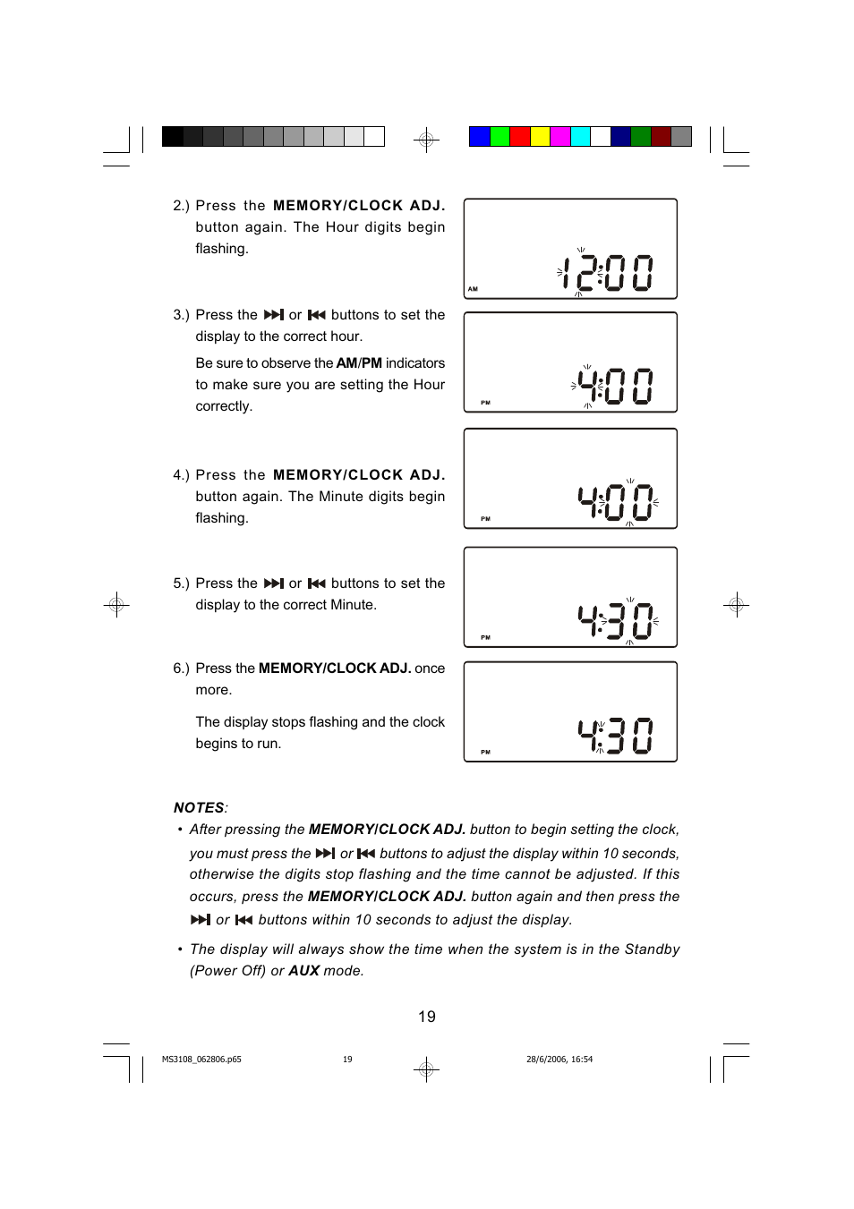 Emerson MS3108C User Manual | Page 20 / 42