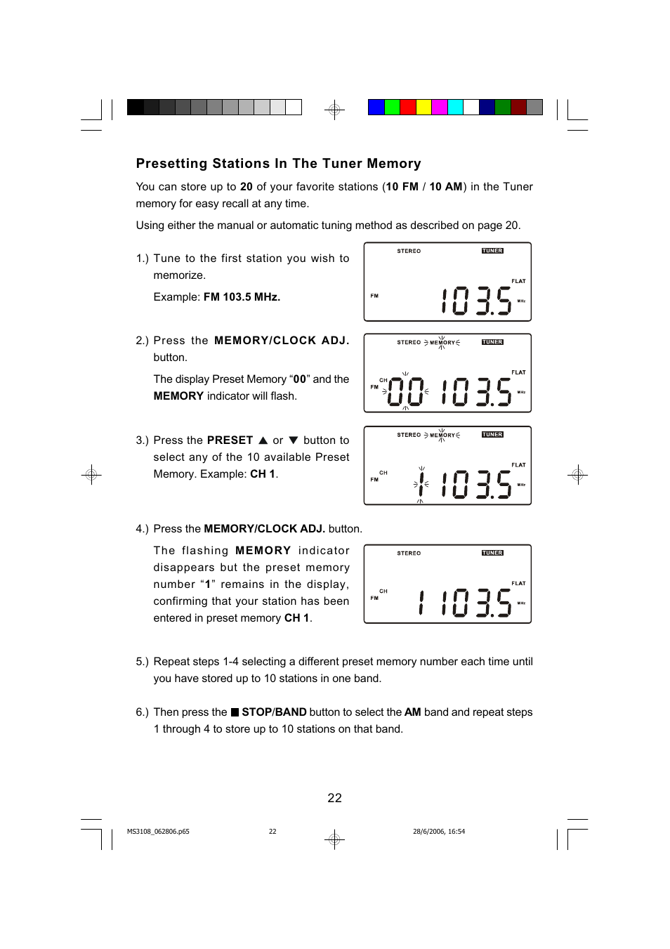 Emerson MS3108C User Manual | Page 23 / 42