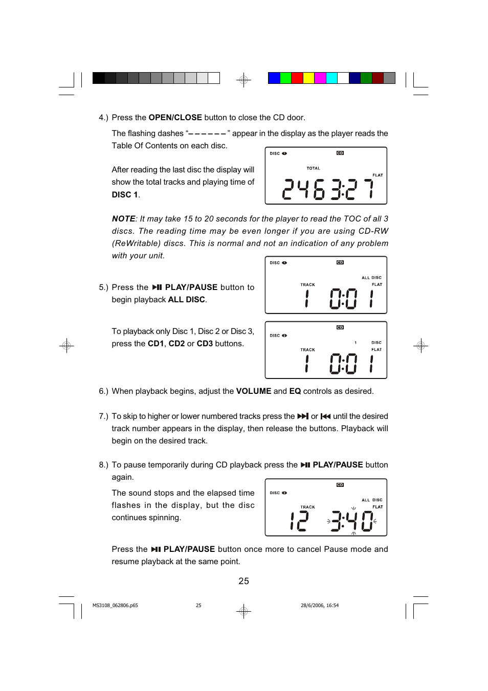 Emerson MS3108C User Manual | Page 26 / 42