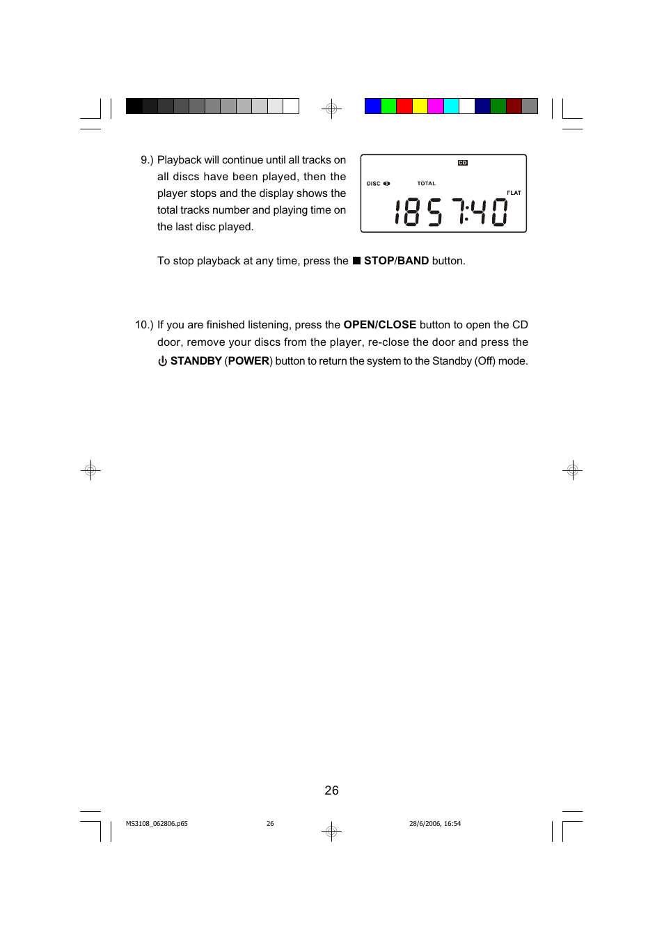 Emerson MS3108C User Manual | Page 27 / 42