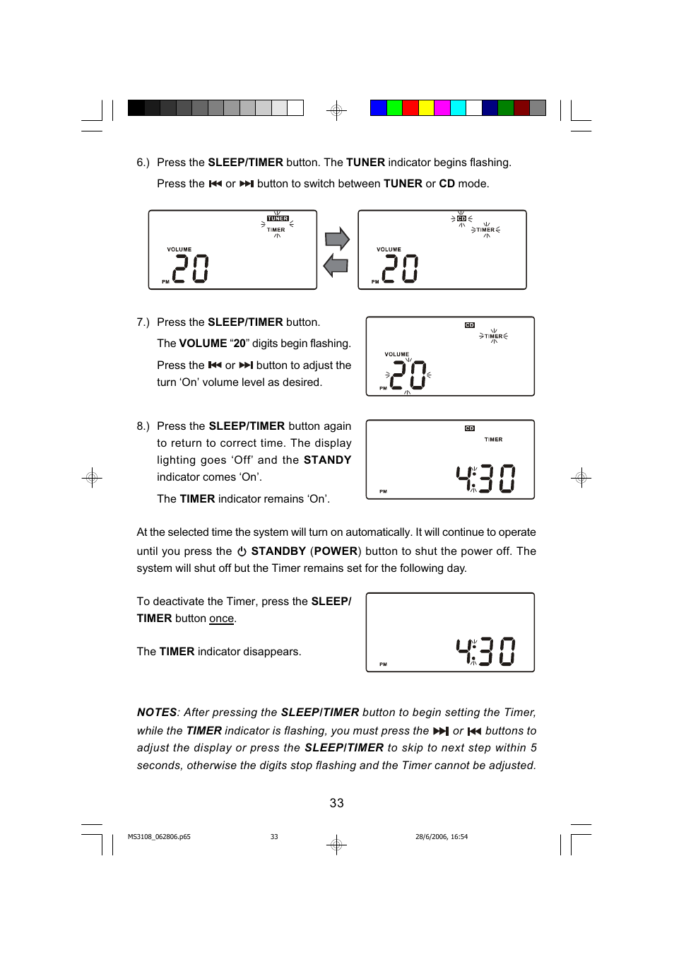 Emerson MS3108C User Manual | Page 34 / 42
