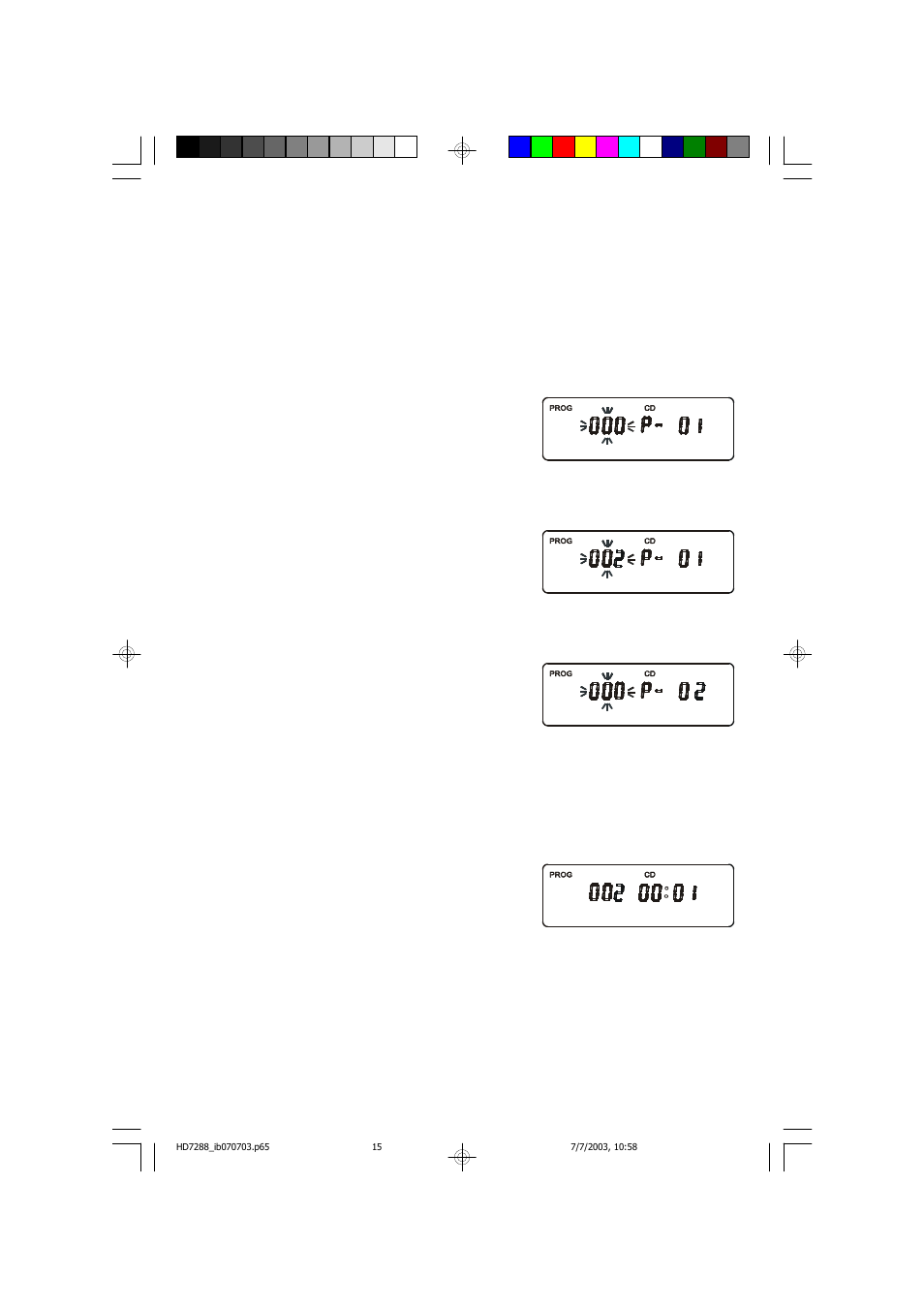 Programmed playback | Emerson Radio HD7288 User Manual | Page 16 / 27