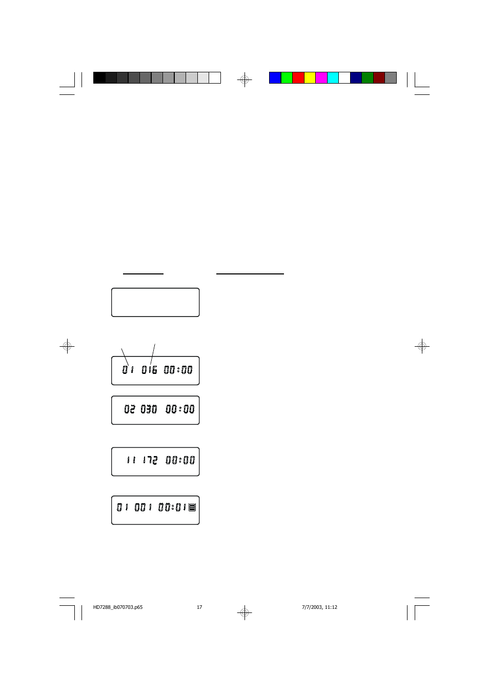 Mp3 cd “reading” time and display information, Display explanation | Emerson Radio HD7288 User Manual | Page 18 / 27