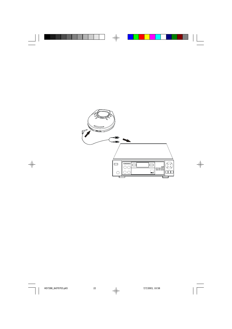 Line out jack (cable not included) | Emerson Radio HD7288 User Manual | Page 23 / 27