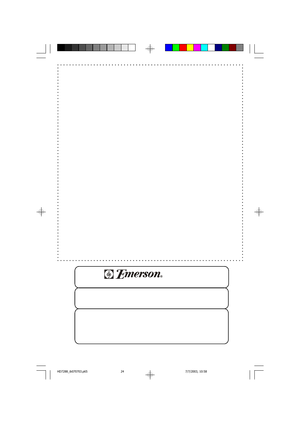 Emerson Radio HD7288 User Manual | Page 25 / 27