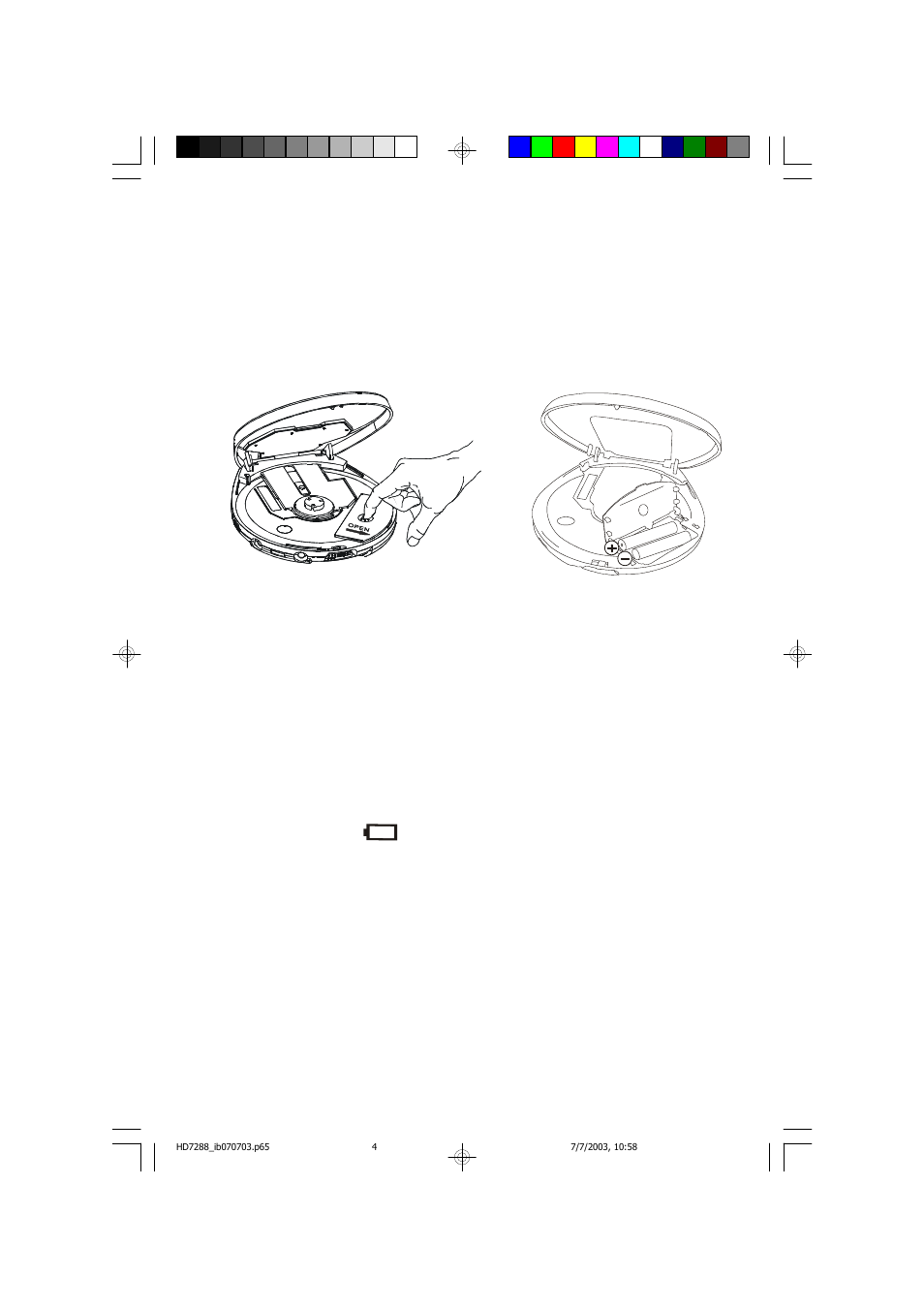 Installing the batteries, Replacing the batteries | Emerson Radio HD7288 User Manual | Page 5 / 27