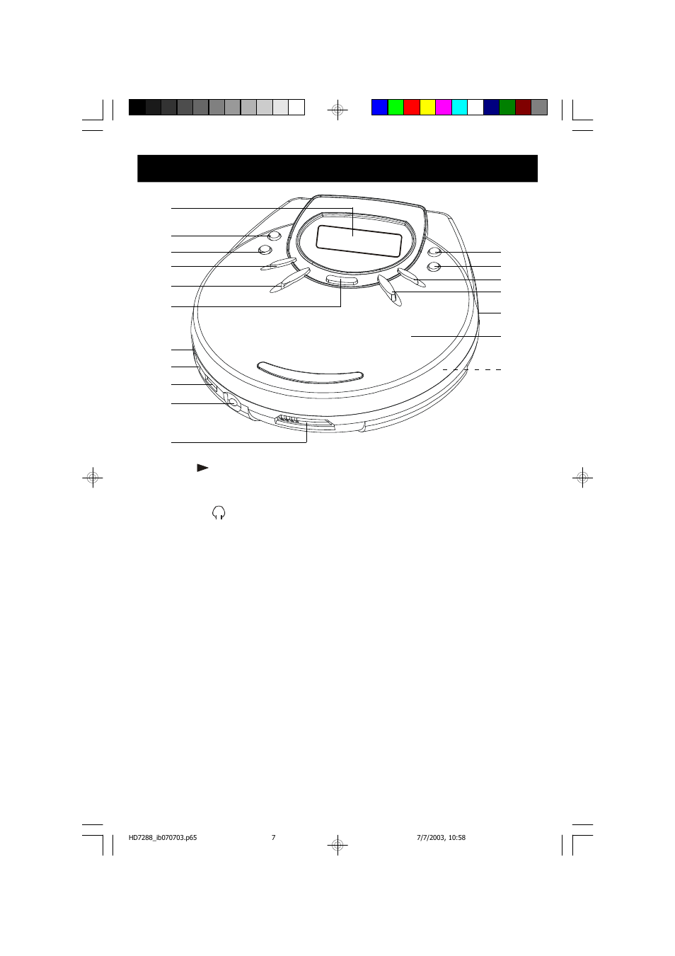 Location of controls and indicators | Emerson Radio HD7288 User Manual | Page 8 / 27